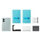 Samsung Galaxy Z Fold 8 Silicone Magnet Cover, gyári tok + 2db fólia, zöld, EF-EF971CGE