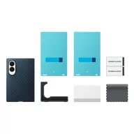   Samsung Galaxy Z Fold 8 Carbon Magnet Cover mágneses gyári tok + 2db fólia, kék, EF-KF971SNE