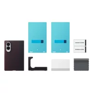   Samsung Galaxy Z Fold 8 Carbon Magnet Cover mágneses gyári tok + 2db fólia, piros, EF-KF971SRE