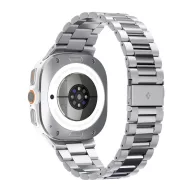   Spigen Modern Fit Samsung Galaxy Watch Ultra 2024 / 2025 / 2026 47mm szíj, rozsdamentes acél, ezüst
