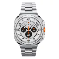   Spigen Modern Fit Samsung Galaxy Watch Ultra 2024 / 2025 / 2026 47mm szíj, rozsdamentes acél, ezüst