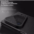 Nillkin CamShield Prop Magnetic Samsung Galaxy Z Fold 8 Ultra mágneses műanyag hátlap tok, fekete (átlátszó lencsevédővel)