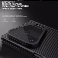   Nillkin CamShield Prop Magnetic Samsung Galaxy Z Fold 8 Ultra mágneses műanyag hátlap tok, fekete (átlátszó lencsevédővel)