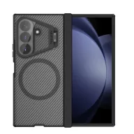   Nillkin CamShield Prop Magnetic Samsung Galaxy Z Fold 8 Ultra mágneses műanyag hátlap tok, átlátszó-fekete (átlátszó lencsevédővel)