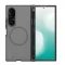 Nillkin Super Frosted Samsung Galaxy Z Fold 8 Ultra mágneses hátlap tok + S-pen, átlátszó-fekete