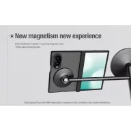   Nillkin Super Frosted Samsung Galaxy Z Fold 8 mágneses hátlap tok, átlátszó-fekete