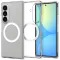 Spigen Airskin Samsung Galaxy Z Fold 8 Ultra tok, MagSafe, Clear White, átlátszó