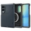 Spigen Slim Armor Pro Samsung Galaxy Z Fold 8 Metal Slate tok, kék