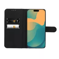   Samsung Galaxy A56 flip tok, lopásgátló RFID funkció, 4db kártyatartó résszel, fekete