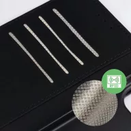   Samsung Galaxy A56 flip tok, lopásgátló RFID funkció, 4db kártyatartó résszel, fekete