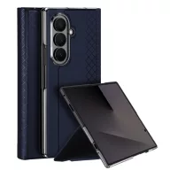   Dux Ducis Bril Samsung Galaxy Z Fold 8 Ultra hátlap tok kitámasztóval, műbőr, kék