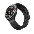 Pitaka Carbon Samsung Galaxy Watch Ultra 2024 / 2025 / 2026 (47mm) szíj, Carbon Fiber, fekete