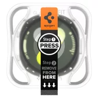   Spigen Glas.tR EZ Fit Samsung Galaxy Watch 8 / 9 (44mm) tempered kijelzővédő fólia felhelyező kerettel (2db)