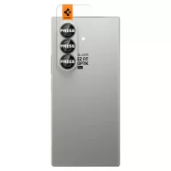  Spigen Glas.tR EZ Fit Optik Pro Samsung Galaxy Z Fold 7 / 8 Ultra Tempered kameralencse-védő fólia felhelyező kerettel, fekete (2db)