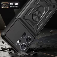   Tech-Protect Camshield Pro Motorola G67 / G77 / G87 strapabíró tok kameravédelemmel, kitámasztóval, fekete