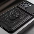 Tech-Protect Camshield Pro Motorola G67 / G77 / G87 strapabíró tok kameravédelemmel, kitámasztóval, fekete