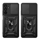 Tech-Protect Camshield Pro Motorola G67 / G77 / G87 strapabíró tok kameravédelemmel, kitámasztóval, fekete