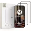 Tech-Protect Glass Fit+ Motorola G67 / G77 / G87 kijelzővédő üvegfólia, fekete (2db)