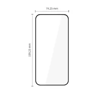   Tech-Protect Glass Fit+ Motorola G67 / G77 / G87 kijelzővédő üvegfólia, fekete (2db)
