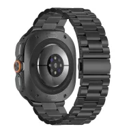   Tech-Protect Samsung Galaxy Watch Ultra 2024 / 2025 / 2026 (47mm) szíj, rozsdamentes acél, fekete
