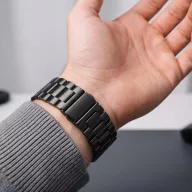   Tech-Protect Samsung Galaxy Watch 8 / 9 / Classic (40/44/46mm) szíj, rozsdamentes acél, fekete