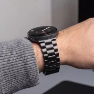   Tech-Protect Samsung Galaxy Watch 8 / 9 / Classic (40/44/46mm) szíj, rozsdamentes acél, fekete