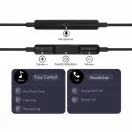 Tech-Protect UltraBoost G3 USB-C vezetékes fülhallgató hangerőszabályzóval, mikrofonnal, fekete