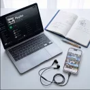 Tech-Protect UltraBoost G3 USB-C vezetékes fülhallgató hangerőszabályzóval, mikrofonnal, fekete