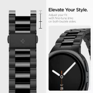   Spigen Modern Fit 316L Samsung Galaxy Watch 8 / Watch 8 Classic (40/44/46mm) szíj, fekete