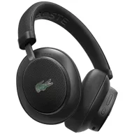   Lacoste Petit Pique LH04 vezeték nélküli fejhallgató, BT5.4, ENC, fejhallgató tartóval, fekete