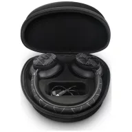   Lacoste Petit Pique LH04 vezeték nélküli fejhallgató, BT5.4, ENC, fejhallgató tartóval, fekete (mintás)