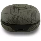 Lacoste TWS Monogram vezeték nélküli fejhallgató, BT5.4, ENC, ANC, fülhallgató, fekete-zöld