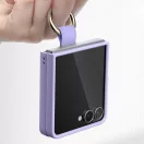 Samsung Galaxy Z Flip 8 tok gyűrűs tartóval, lila