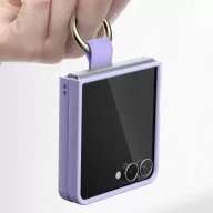 Samsung Galaxy Z Flip 8 tok gyűrűs tartóval, lila