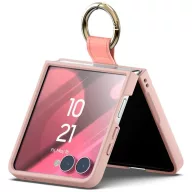 Samsung Galaxy Z Flip 8 tok gyűrűs tartóval, rózsaszín