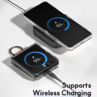   Samsung Galaxy Z Flip 8 tok gyűrűs tartóval, átlátszó-lila