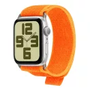 OBAL:ME Apple Watch 42/44/45/49mm szilikon szíj, M-L, narancs