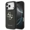 Guess PU 4G Metal Logo Apple iPhone 18 Pro hátlap tok, fekete