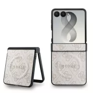   Guess PU Leather 4G Samsung Galaxy Z Flip 8 hátlap tok, MagSafe, rózsaszín