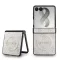 Guess PU Leather 4G Samsung Galaxy Z Flip 8 hátlap tok, MagSafe, rózsaszín