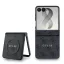 Guess PU Leather 4G Samsung Galaxy Z Flip 8 hátlap tok, MagSafe, fekete