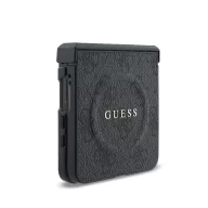   Guess PU Leather 4G Samsung Galaxy Z Flip 8 hátlap tok, MagSafe, fekete