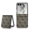 Guess PU Leather 4G Samsung Galaxy Z Flip 8 hátlap tok, MagSafe, barna