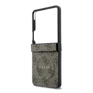   Guess PU Leather 4G Samsung Galaxy Z Flip 8 hátlap tok, MagSafe, barna