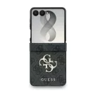 Guess PU Leather 4G Samsung Galaxy Z Flip 8 hátlap tok, MagSafe, szürke