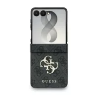   Guess PU Leather 4G Samsung Galaxy Z Flip 8 hátlap tok, MagSafe, szürke