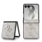 Guess PU Leather 4G Samsung Galaxy Z Flip 8 hátlap tok, MagSafe, rózsaszín