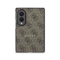   Guess PU Leather 4G Samsung Galaxy Z Fold 8 hátlap tok, MagSafe, barna