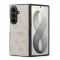 Guess PU Leather 4G Samsung Galaxy Z Fold 8 Ultra hátlap tok, MagSafe, rózsaszín