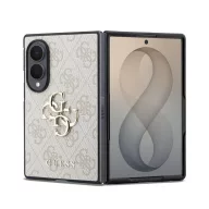   Guess PU Leather 4G Samsung Galaxy Z Fold 8 hátlap tok, MagSafe, rózsaszín